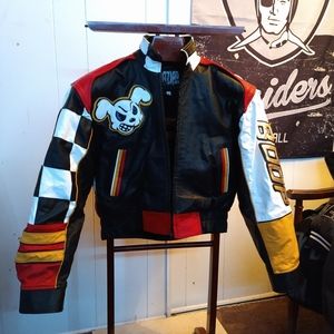 90s Betty boop leather jacket med.